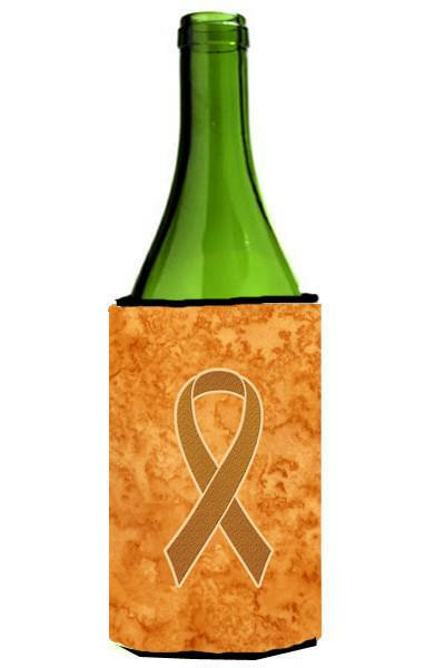 Orange Ribbon for Leukemia Awareness Wine Bottle Beverage Insulator Hugger AN1204LITERK by Caroline&#39;s Treasures