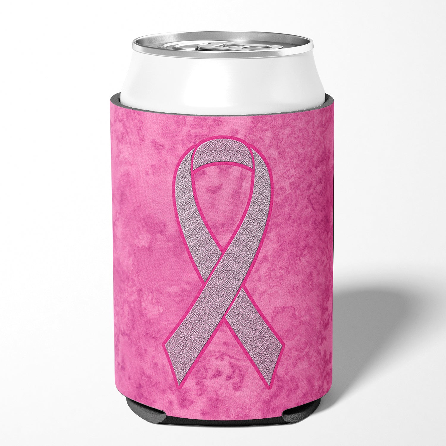 Pink Ribbon for Breast Cancer Awareness Can or Bottle Hugger AN1205CC