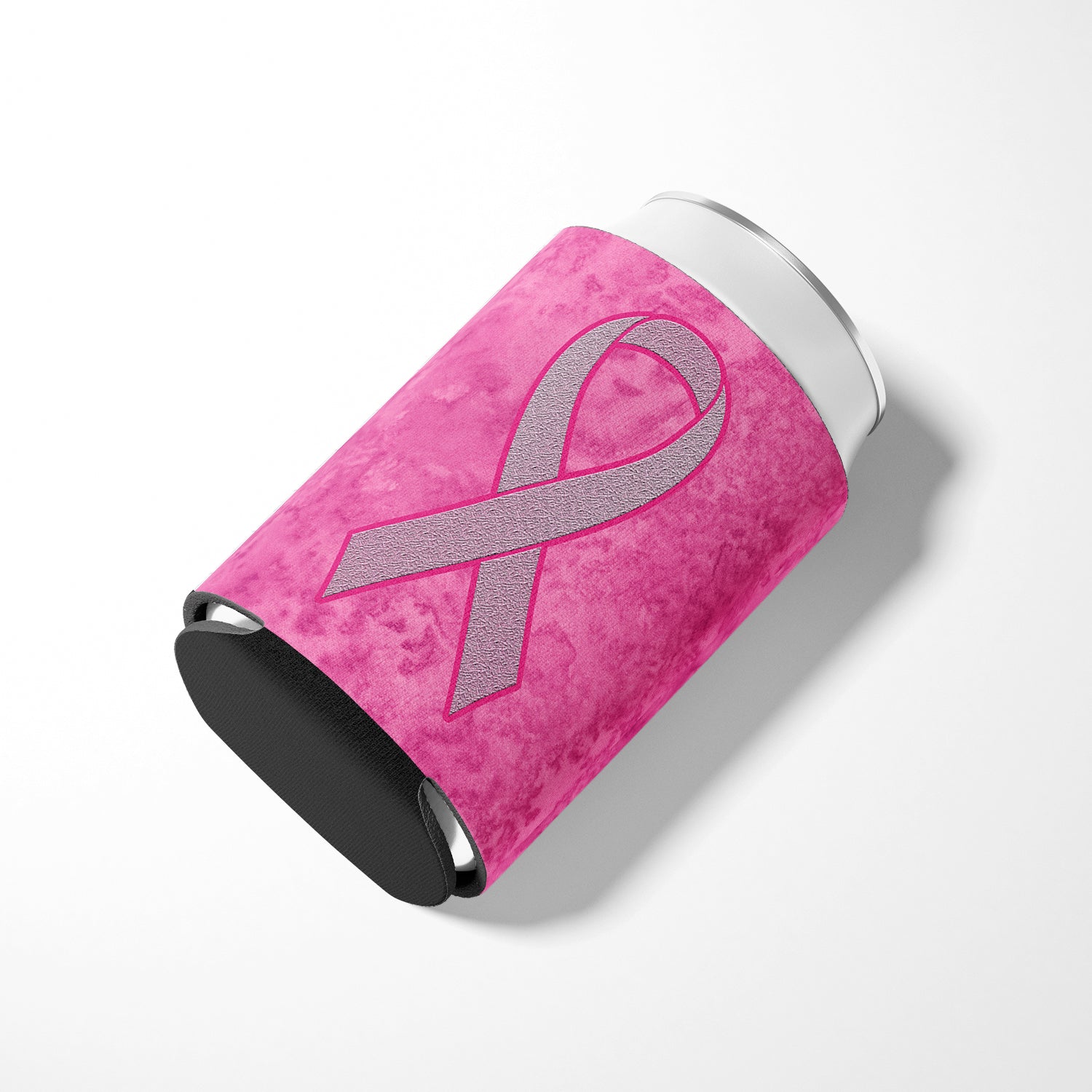 Pink Ribbon for Breast Cancer Awareness Can or Bottle Hugger AN1205CC.