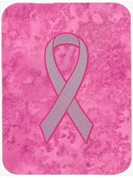 Pink Ribbon for Breast Cancer Awareness Glass Cutting Board Large Size AN1205LCB by Caroline's Treasures