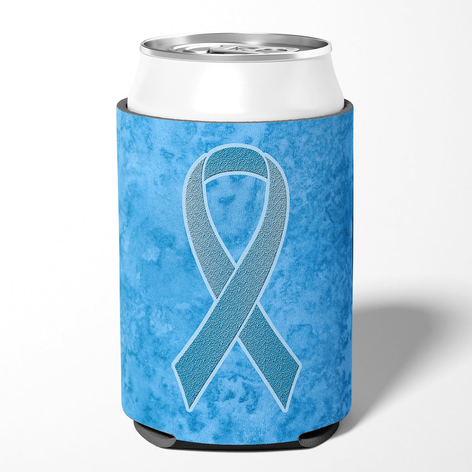 Blue Ribbon for Prostate Cancer Awareness Can or Bottle Hugger AN1206CC.