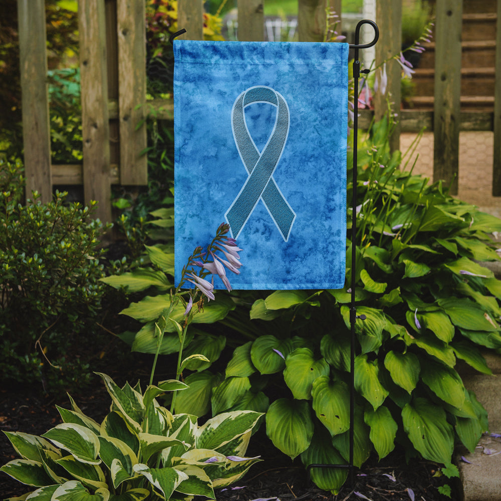 Caroline's Treasures Blue Ribbon for Prostate Cancer Awareness Garden Flag – Inspirational Outdoor Support Decor AN1206GF