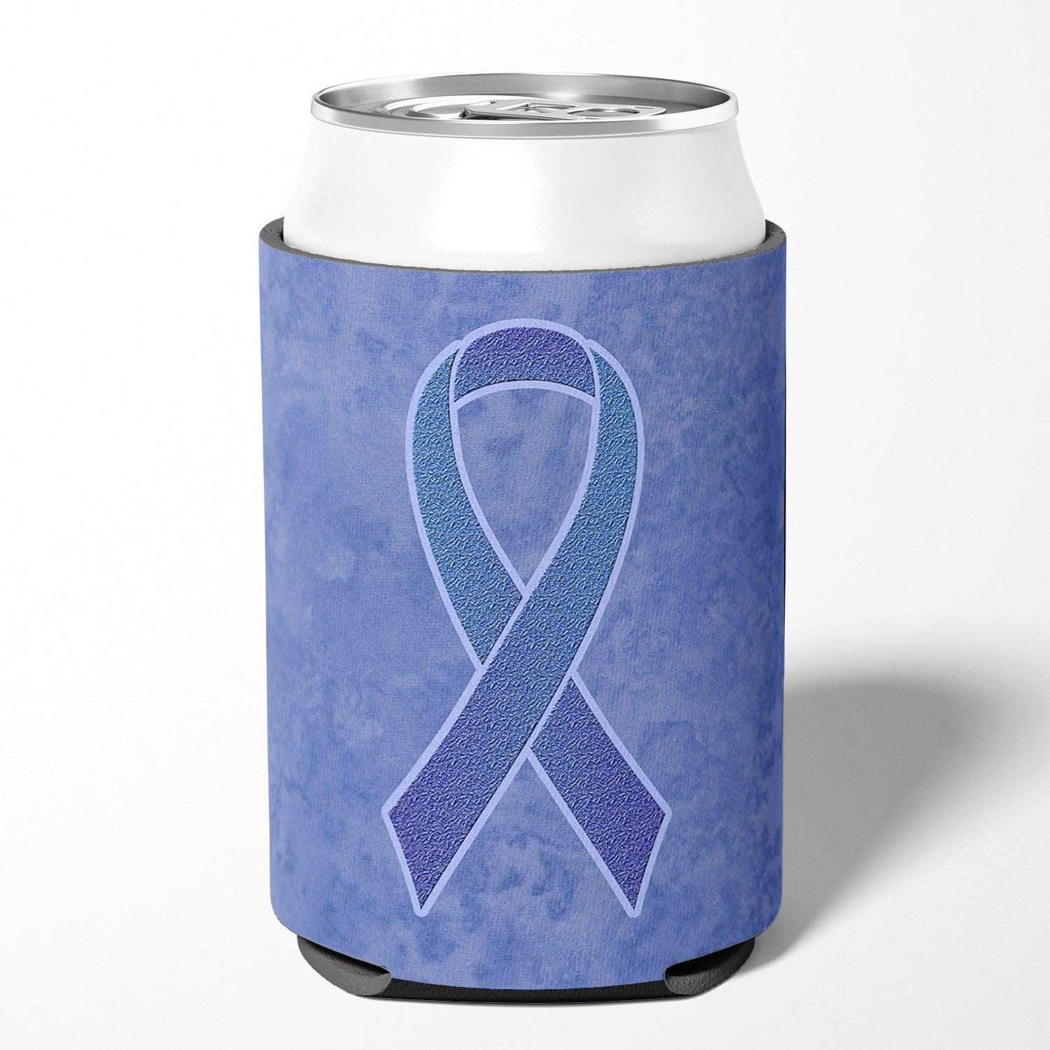 Ruban bleu pervenche pour canette de sensibilisation au cancer de l'œsophage et de l'estomac ou porte-bouteille AN1208CC