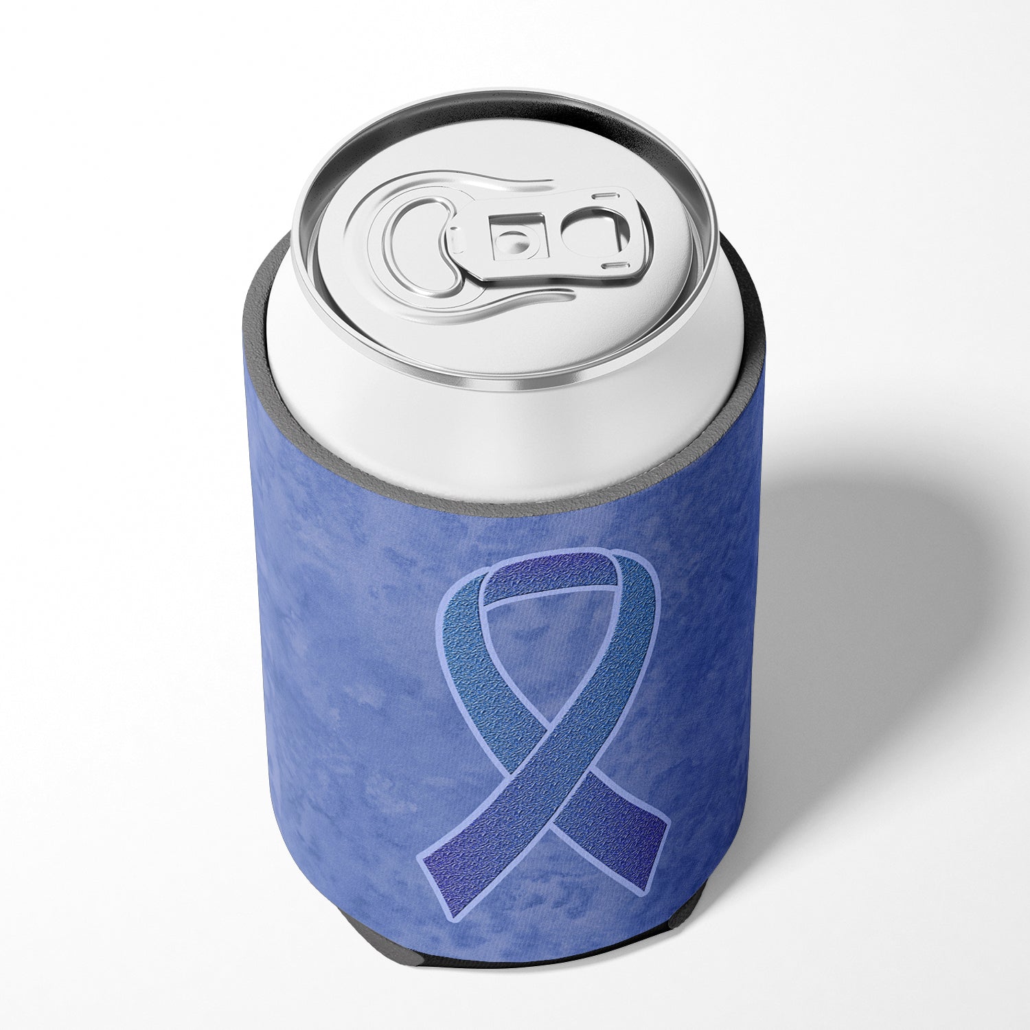 Periwinkle Blue Ribbon for Esophageal and Stomach Cancer Awareness Can or Bottle Hugger AN1208CC