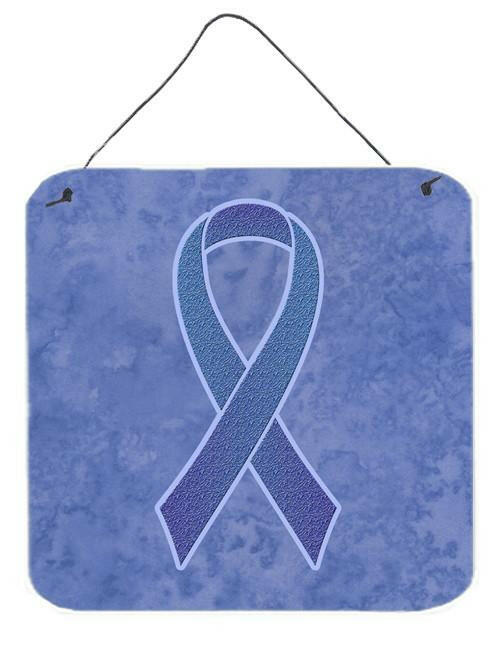 Periwinkle Blue Ribbon for Esophageal and Stomach Cancer Awareness Wall or Door Hanging Prints AN1208DS66 by Caroline&#39;s Treasures
