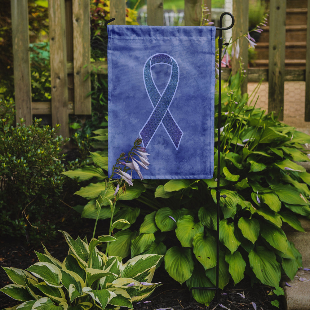 Caroline's Treasures Periwinkle Blue Ribbon for Esophageal and Stomach Cancer Awareness Garden Flag – Inspirational Outdoor Support Decor