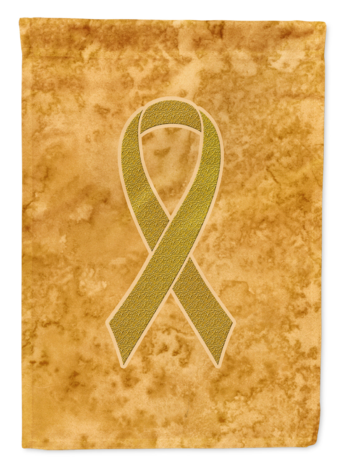Gold Ribbon for Childhood Cancers Awareness Flag Canvas House Size AN1209CHF