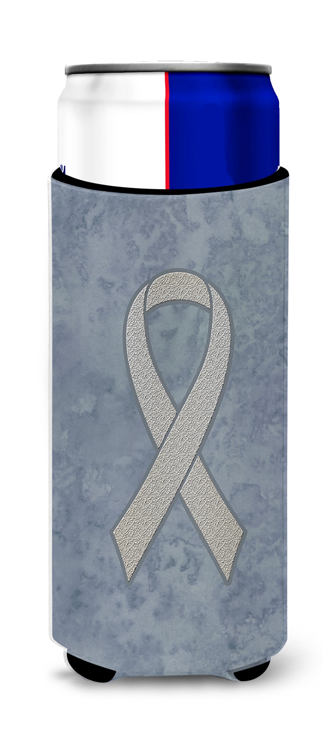 Clear Ribbon for Lung Cancer Awareness Ultra Beverage Insulators for slim cans AN1210MUK.