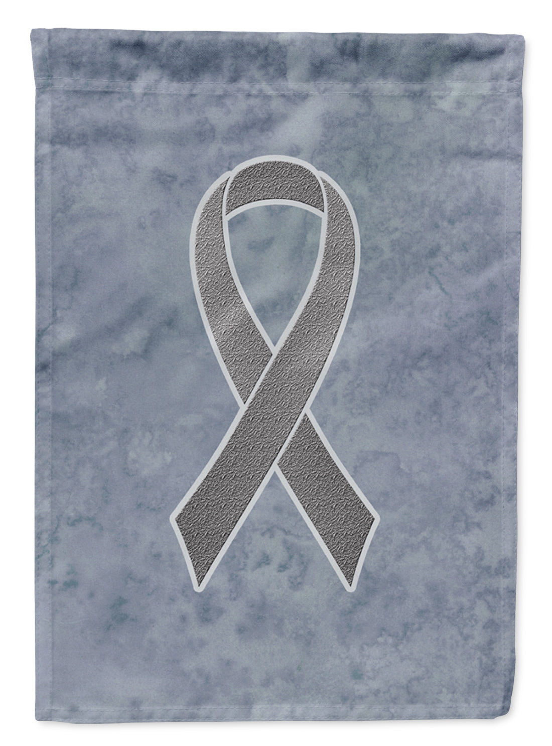 Grey Ribbon for Brain Cancer Awareness Flag Garden Size AN1211GF  the-store.com.