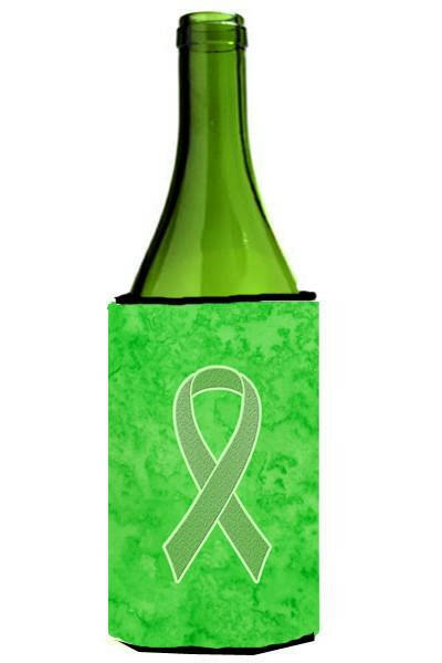 Lime Green Ribbon for Lymphoma Cancer Awareness Wine Bottle Beverage Insulator Hugger AN1212LITERK by Caroline&#39;s Treasures