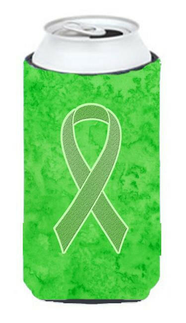 Lime Green Ribbon for Lymphoma Cancer Awareness Tall Boy Beverage Insulator Hugger AN1212TBC by Caroline&#39;s Treasures