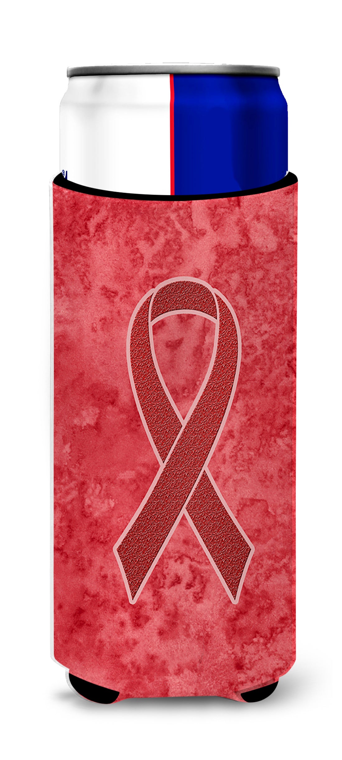 Red Ribbon for Aids Awareness Ultra Beverage Insulators for slim cans AN1213MUK.