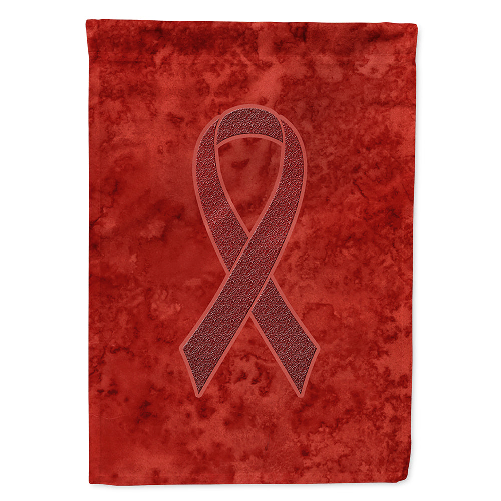 Burgundy Ribbon for Multiple Myeloma Cancer Awareness Flag Canvas House Size AN1214CHF