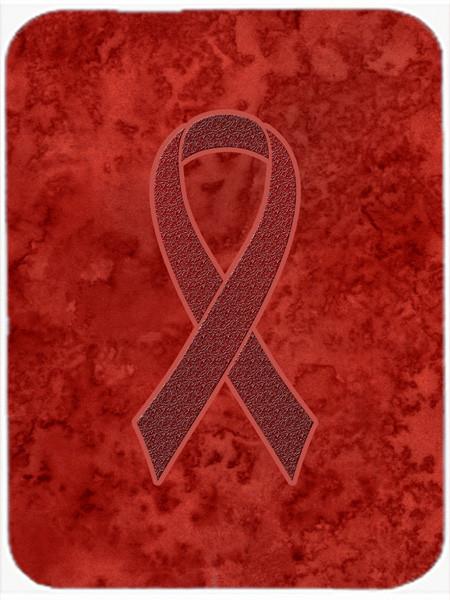 Burgundy Ribbon for Multiple Myeloma Cancer Awareness Glass Cutting Board Large Size AN1214LCB by Caroline&#39;s Treasures