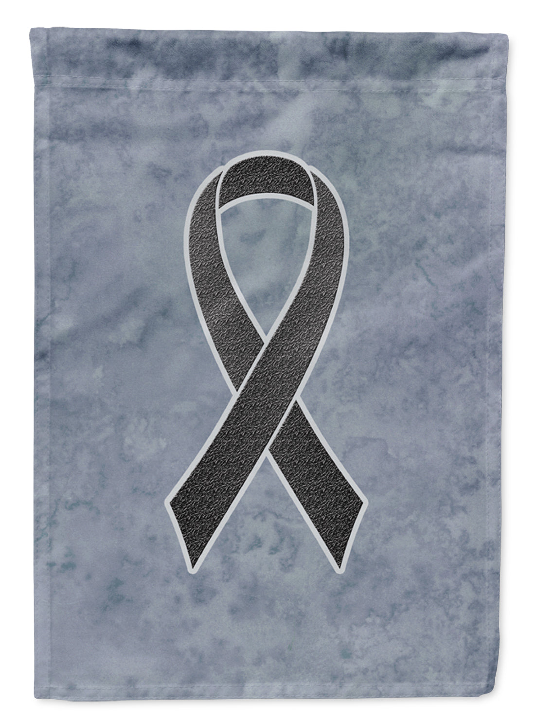 Black Ribbon for Melanoma Cancer Awareness Flag Canvas House Size AN1216CHF  the-store.com.