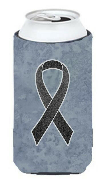 Black Ribbon for Melanoma Cancer Awareness Tall Boy Beverage Insulator Hugger AN1216TBC by Caroline's Treasures