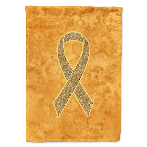Peach Ribbon for Uterine Cancer Awareness Flag Canvas House Size AN1219CHF