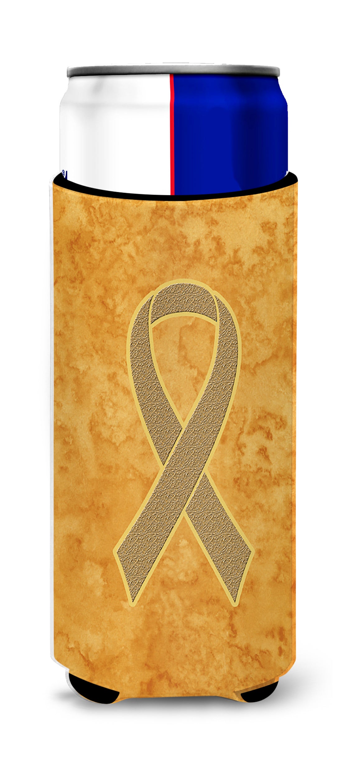 Peach Ribbon for Uterine Cancer Awareness Ultra Beverage Insulators for slim cans AN1219MUK.