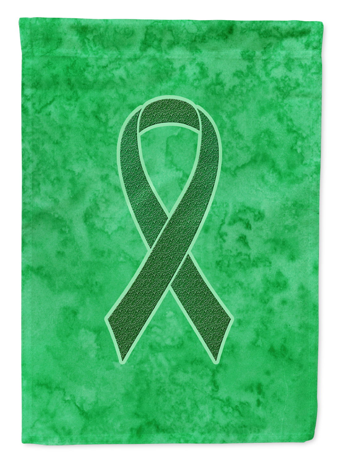 Kelly Green Ribbon for Kidney Cancer Awareness Flag Garden Size AN1220GF  the-store.com.