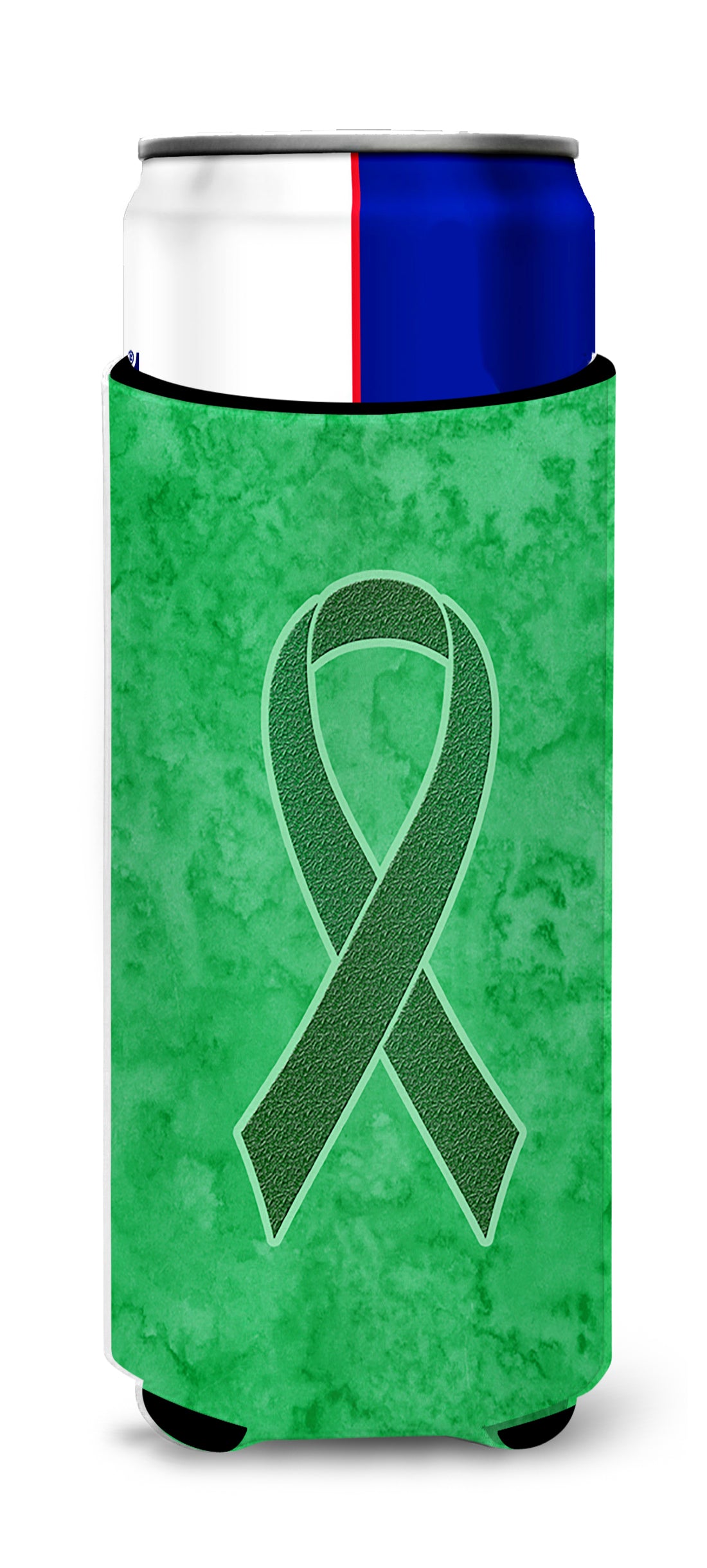 Kelly Green Ribbon for Kidney Cancer Awareness Ultra Beverage Insulators for slim cans AN1220MUK.