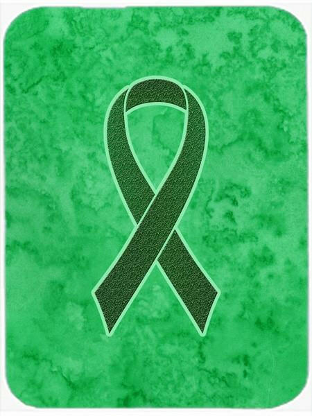 Emerald Green Ribbon for Liver Cancer Awareness Mouse Pad, Hot Pad or Trivet AN1221MP by Caroline&#39;s Treasures