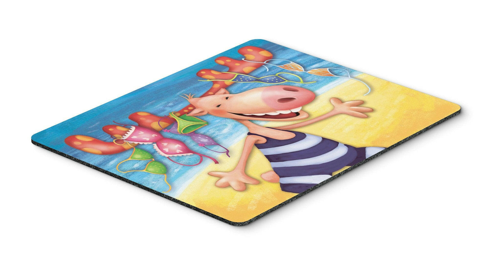 Moose on the Beach Mouse Pad, Hot Pad or Trivet APH0073MP by Caroline's Treasures