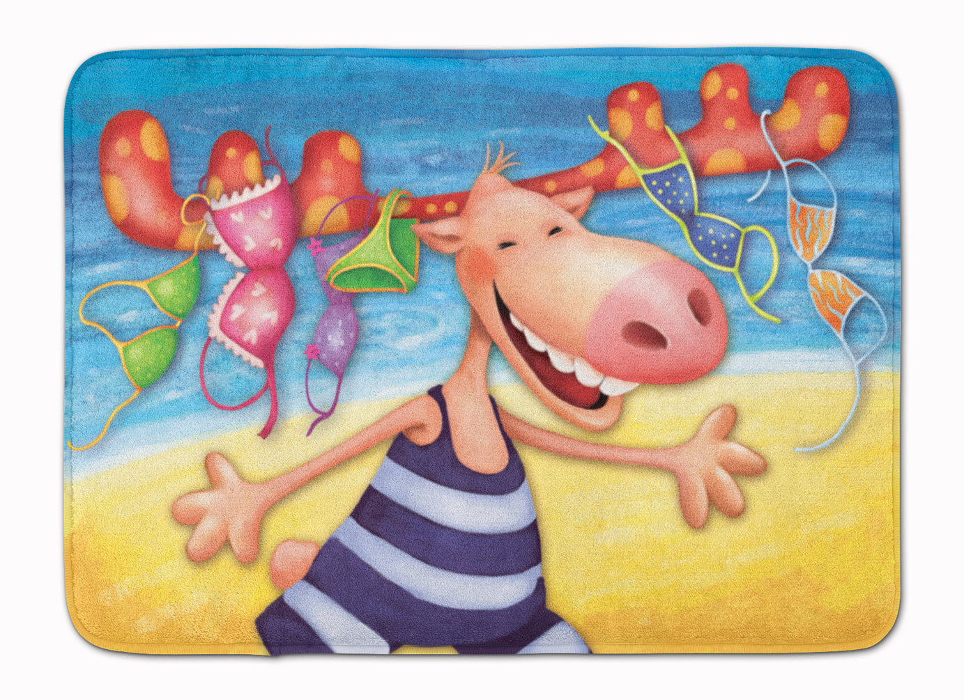 Moose on the Beach Machine Washable Memory Foam Mat APH0073RUG - the-store.com