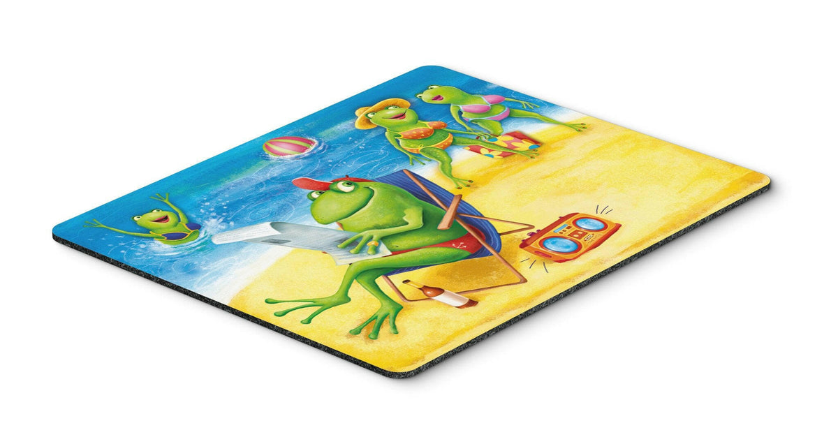 Frogs on the Beach Mouse Pad, Hot Pad or Trivet APH0080MP by Caroline&#39;s Treasures