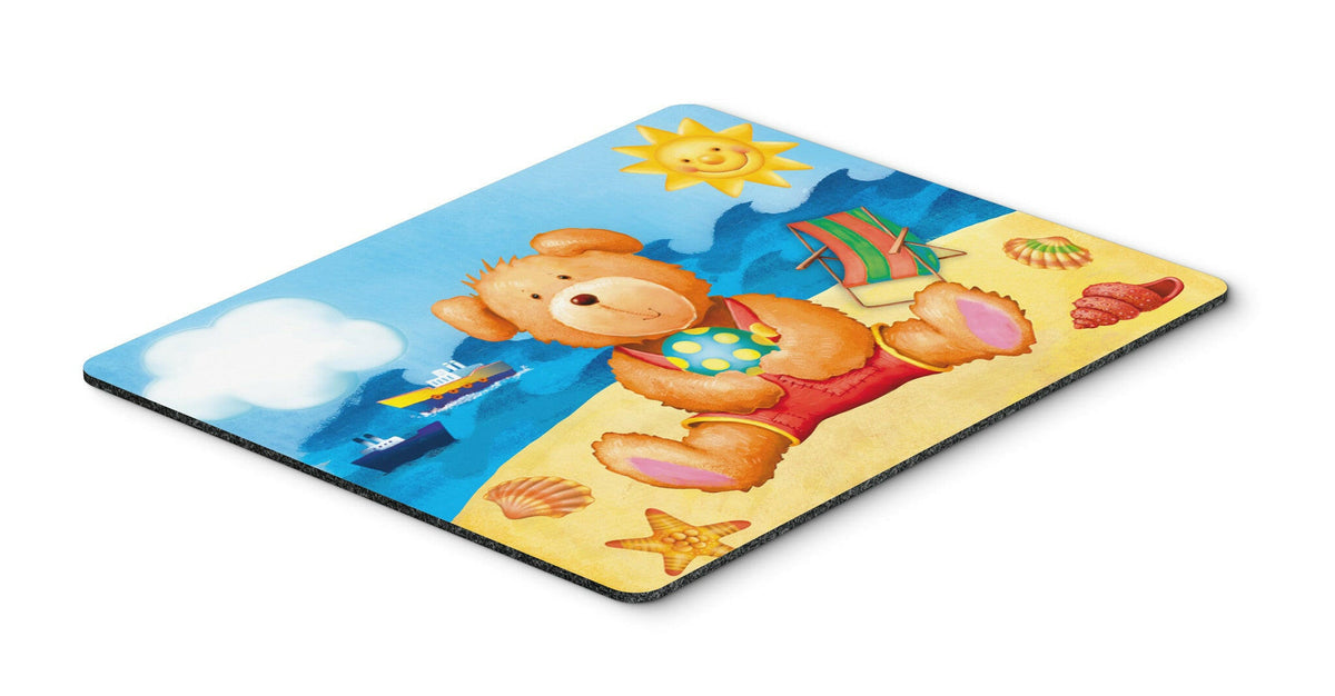 Teddy Bear on the Beach Mouse Pad, Hot Pad or Trivet APH0088MP by Caroline&#39;s Treasures