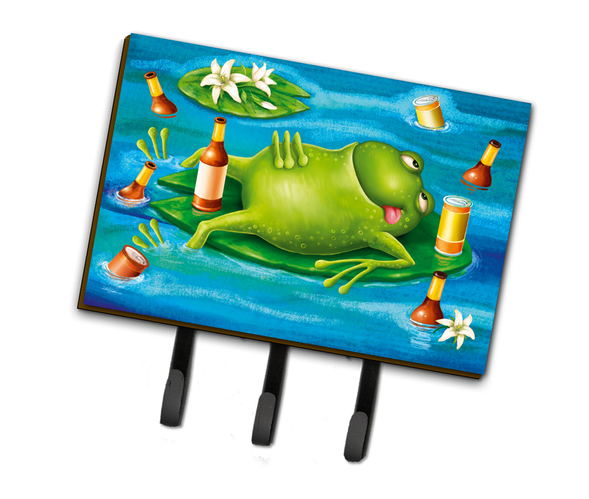 Frog Drinking Beer Leash or Key Holder APH0093TH68  the-store.com.