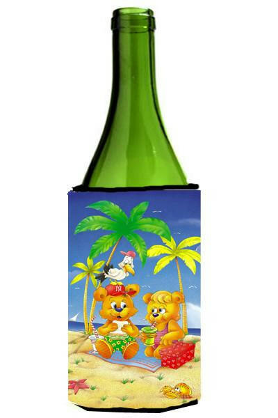 Teddy Bears Picnic on the Beach Wine Bottle Beverage Insulator Hugger APH0239LITERK by Caroline&#39;s Treasures