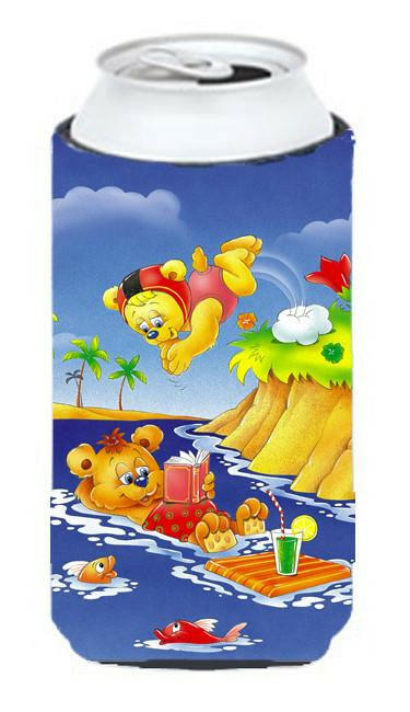 Teddy Bears Swimming and Diving Tall Boy Beverage Insulator Hugger APH0240TBC by Caroline&#39;s Treasures
