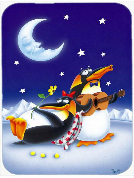 Music under the Moon Penguins Glass Cutting Board Large APH0243LCB by Caroline's Treasures