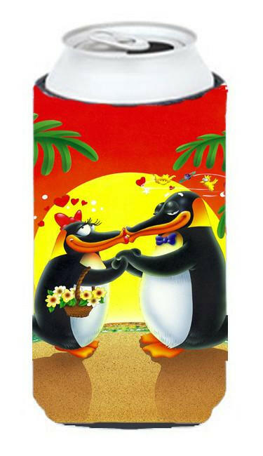 In Love Valentine&#39;s Day Penguins Tall Boy Beverage Insulator Hugger APH0245TBC by Caroline&#39;s Treasures
