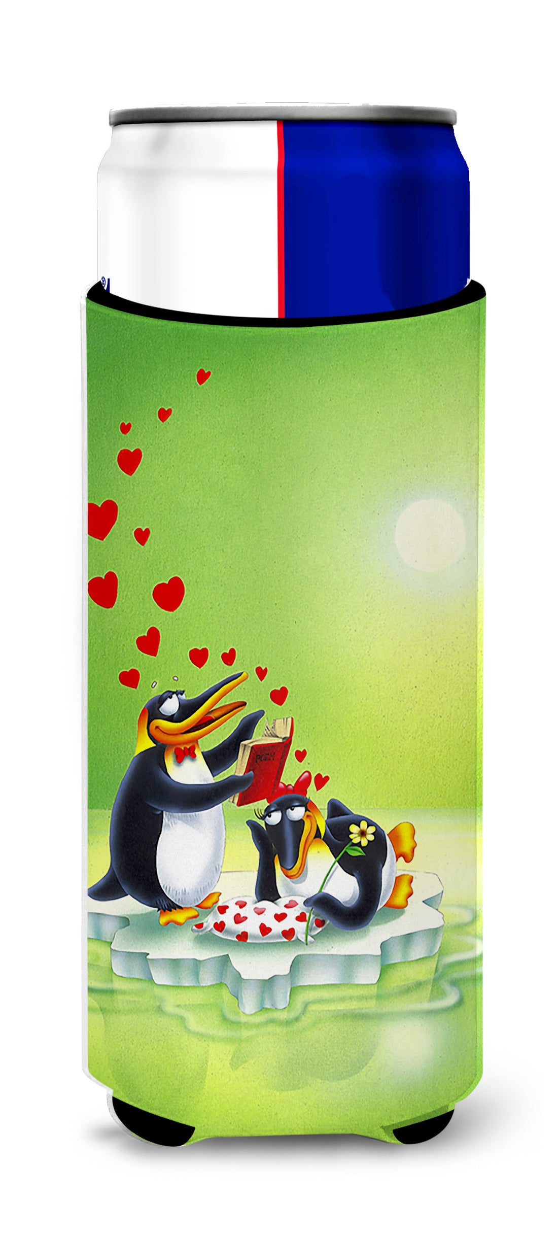My Love Song Penguins  Ultra Beverage Insulators for slim cans APH0246MUK