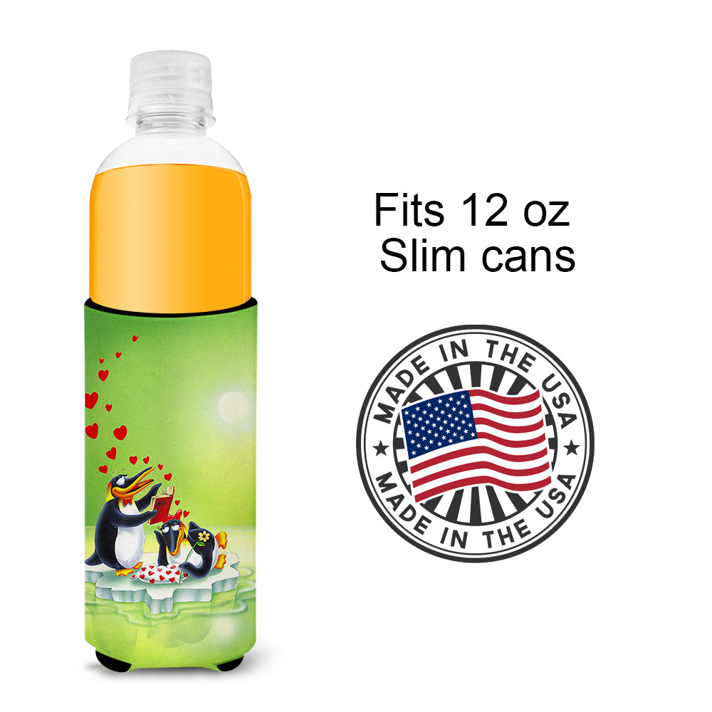 My Love Song Penguins  Ultra Beverage Insulators for slim cans APH0246MUK  the-store.com.