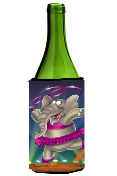 Elephant Ballerina Wine Bottle Beverage Insulator Hugger APH0249LITERK by Caroline's Treasures