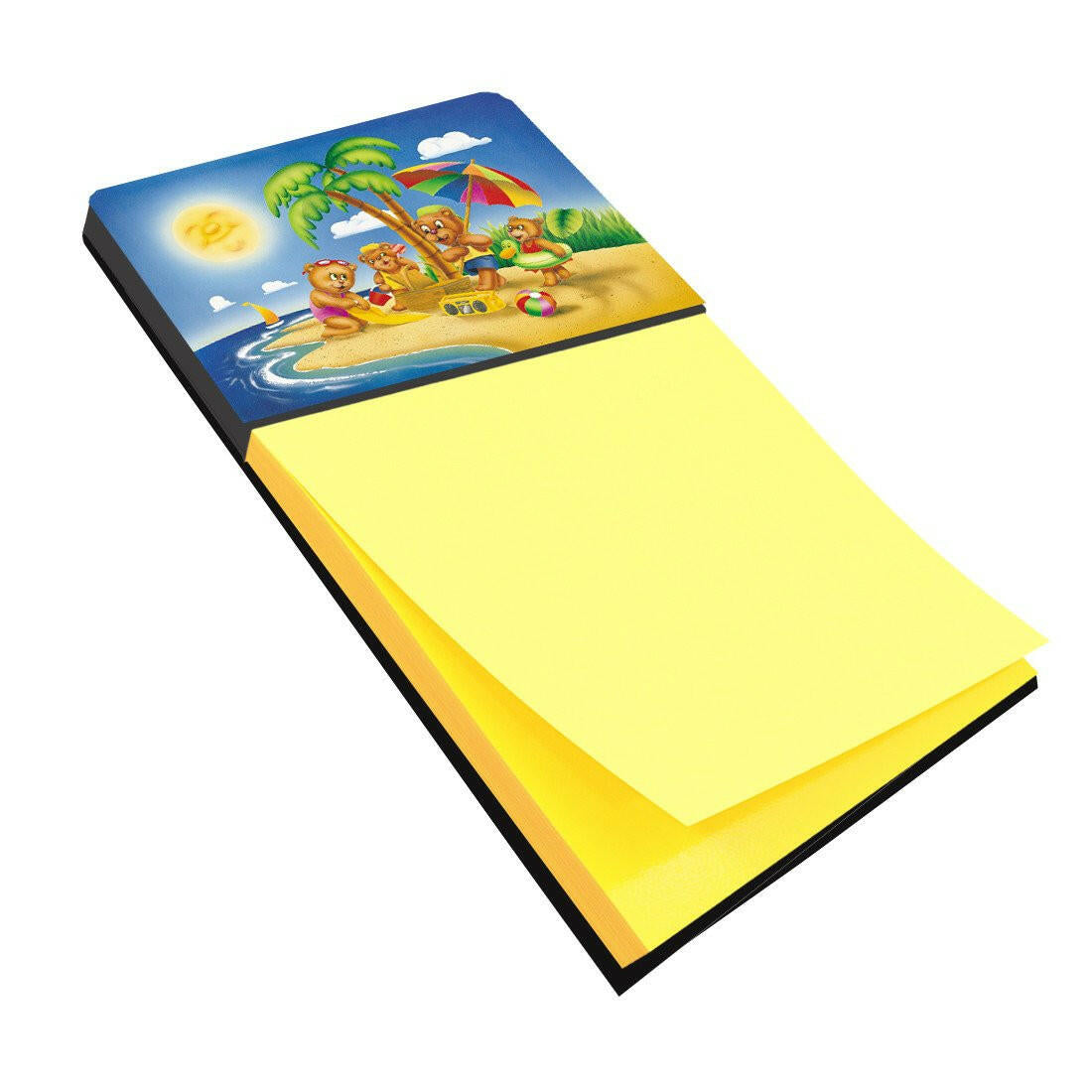 Bears Playing at the Beach Sticky Note Holder APH0375SN by Caroline&#39;s Treasures