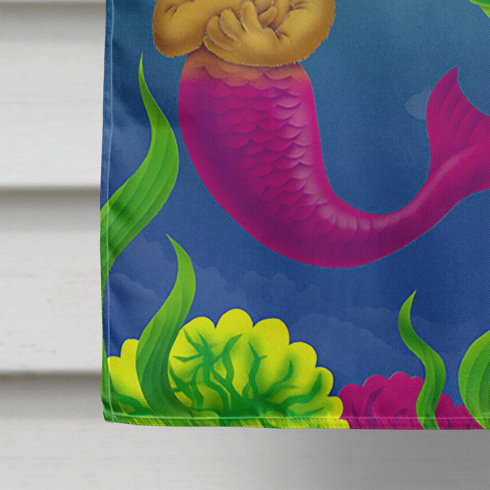 Teddy Bear Mermaid and Diver Flag Canvas House Size APH0414CHF  the-store.com.