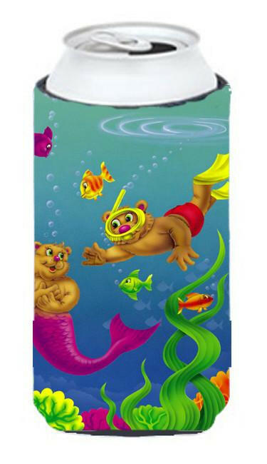 Teddy Bear Mermaid and Diver Tall Boy Beverage Insulator Hugger APH0414TBC by Caroline&#39;s Treasures