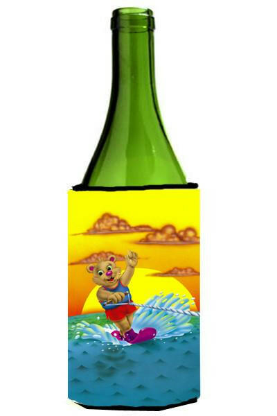 Teddy Bear Water Skiing Wine Bottle Beverage Insulator Hugger APH0415LITERK by Caroline&#39;s Treasures