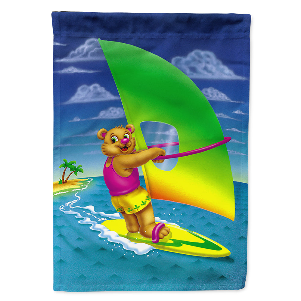 Teddy Bear Sailing Flag Canvas House Size APH0416CHF