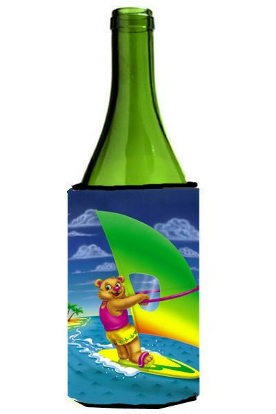 Teddy Bear Sailing Wine Bottle Beverage Insulator Hugger APH0416LITERK by Caroline&#39;s Treasures