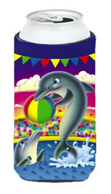 Dolphins performing for the crowds Tall Boy Beverage Insulator Hugger APH0417TBC by Caroline&#39;s Treasures