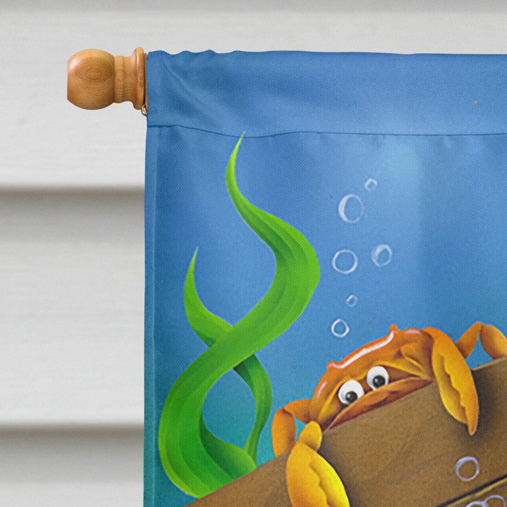 Dolphins Treasure Chest Flag Canvas House Size  the-store.com.