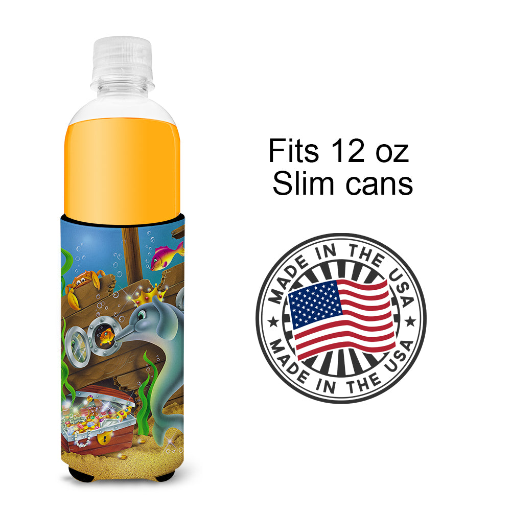 Dolphins Treasure Chest  Ultra Beverage Insulators for slim cans APH0420MUK  the-store.com.