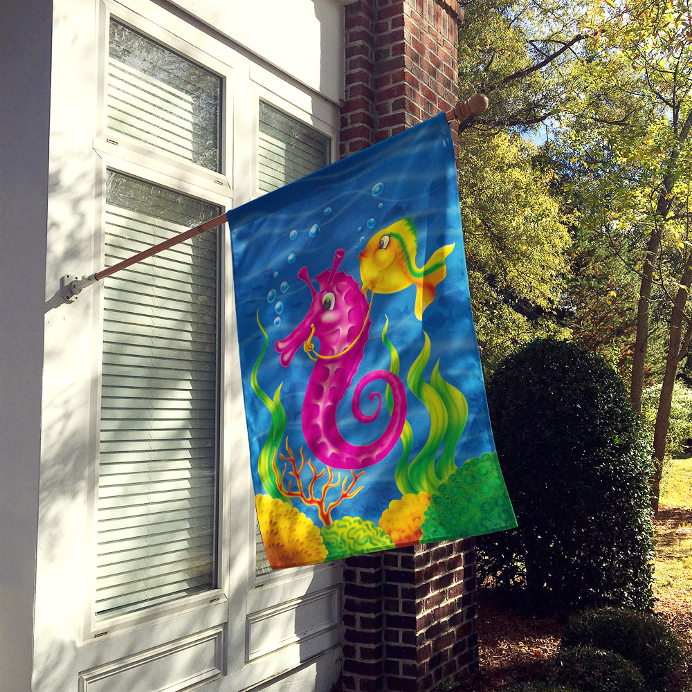 Seahorse Ride Flag Canvas House Size