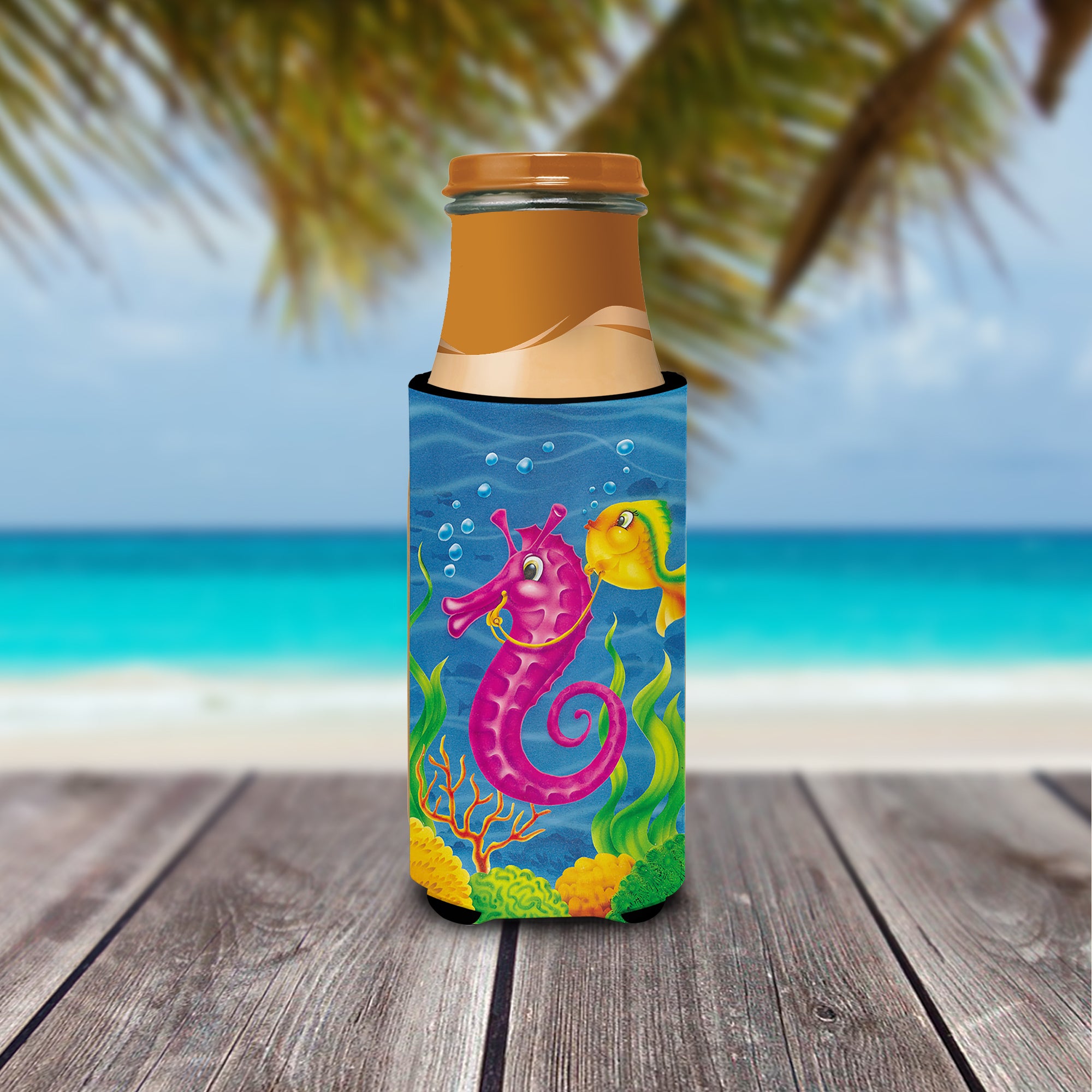 Seahorse Ride  Ultra Beverage Insulators for slim cans APH0471MUK