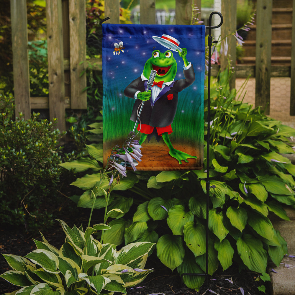 Frog Comedy Routine Flag Garden Size  the-store.com.