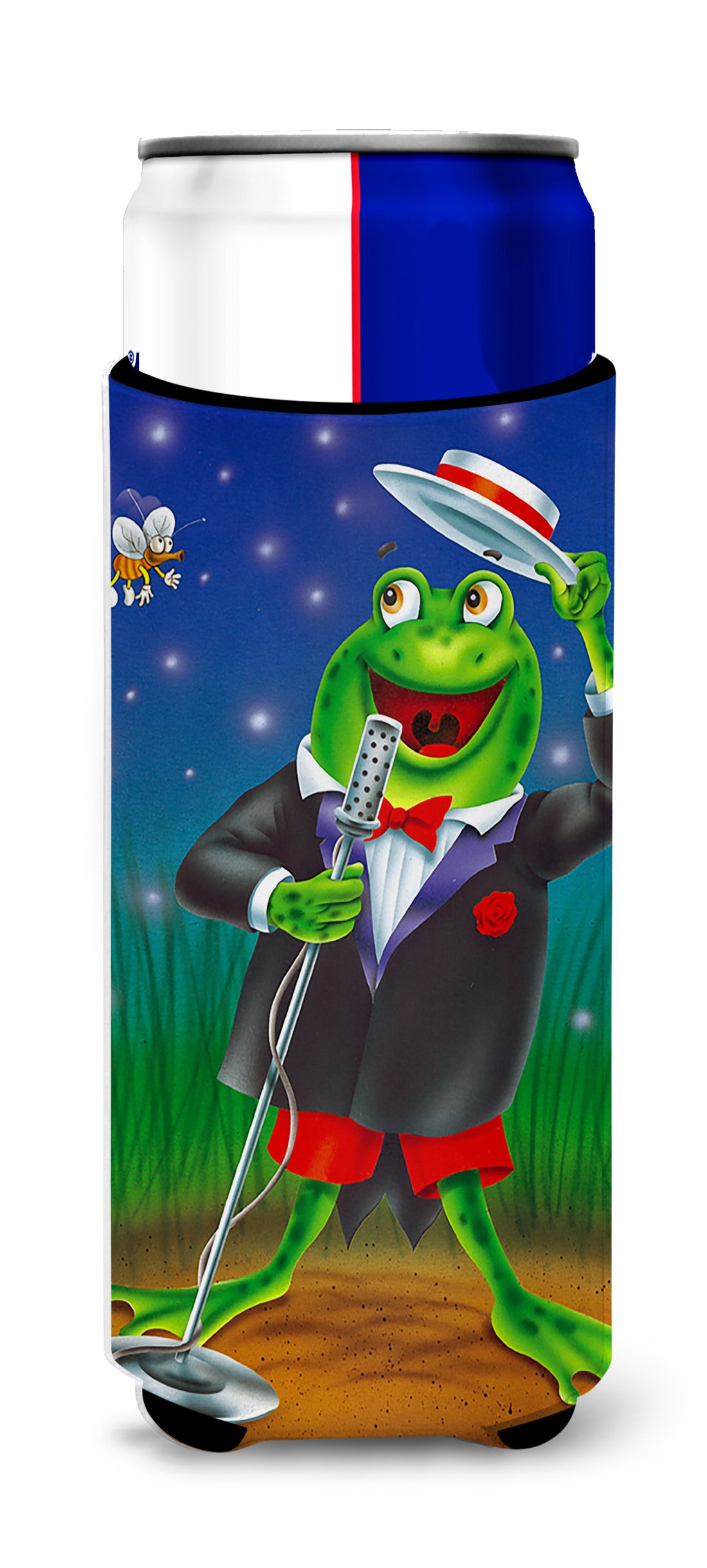 Frog Comedy Routine  Ultra Beverage Insulators for slim cans APH0523MUK